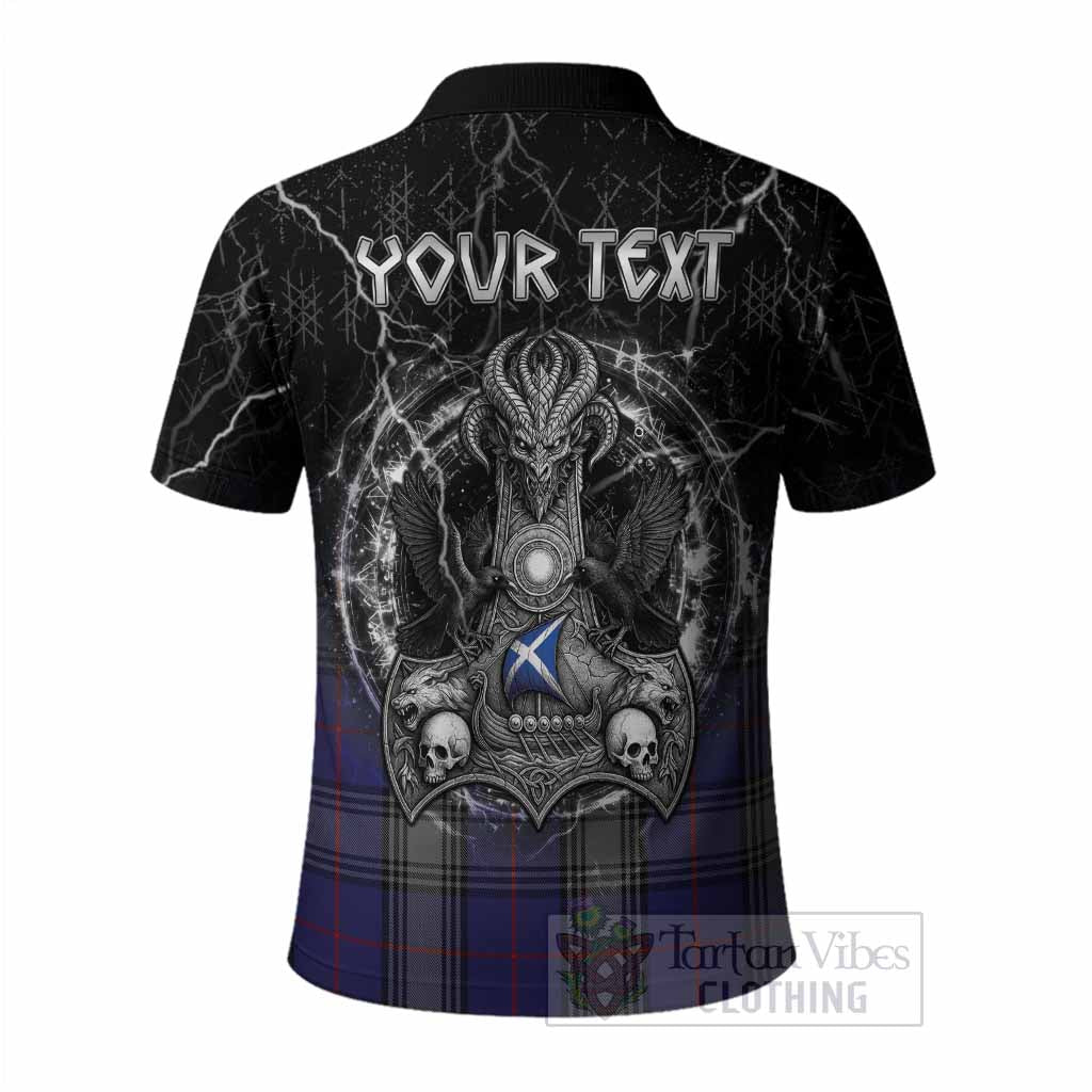 Kinnaird Tartan Crest Polo Shirt Celtic Odin's Raven Legacy
