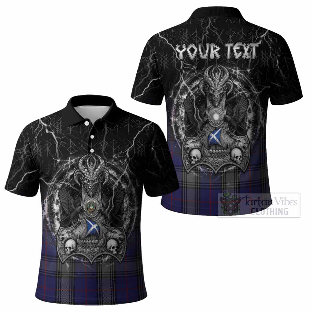 Kinnaird Tartan Crest Polo Shirt Celtic Odin's Raven Legacy