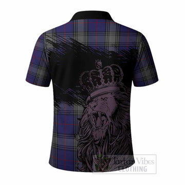 Kinnaird Tartan Crest Polo Shirt Crowned Lion Heritage Style