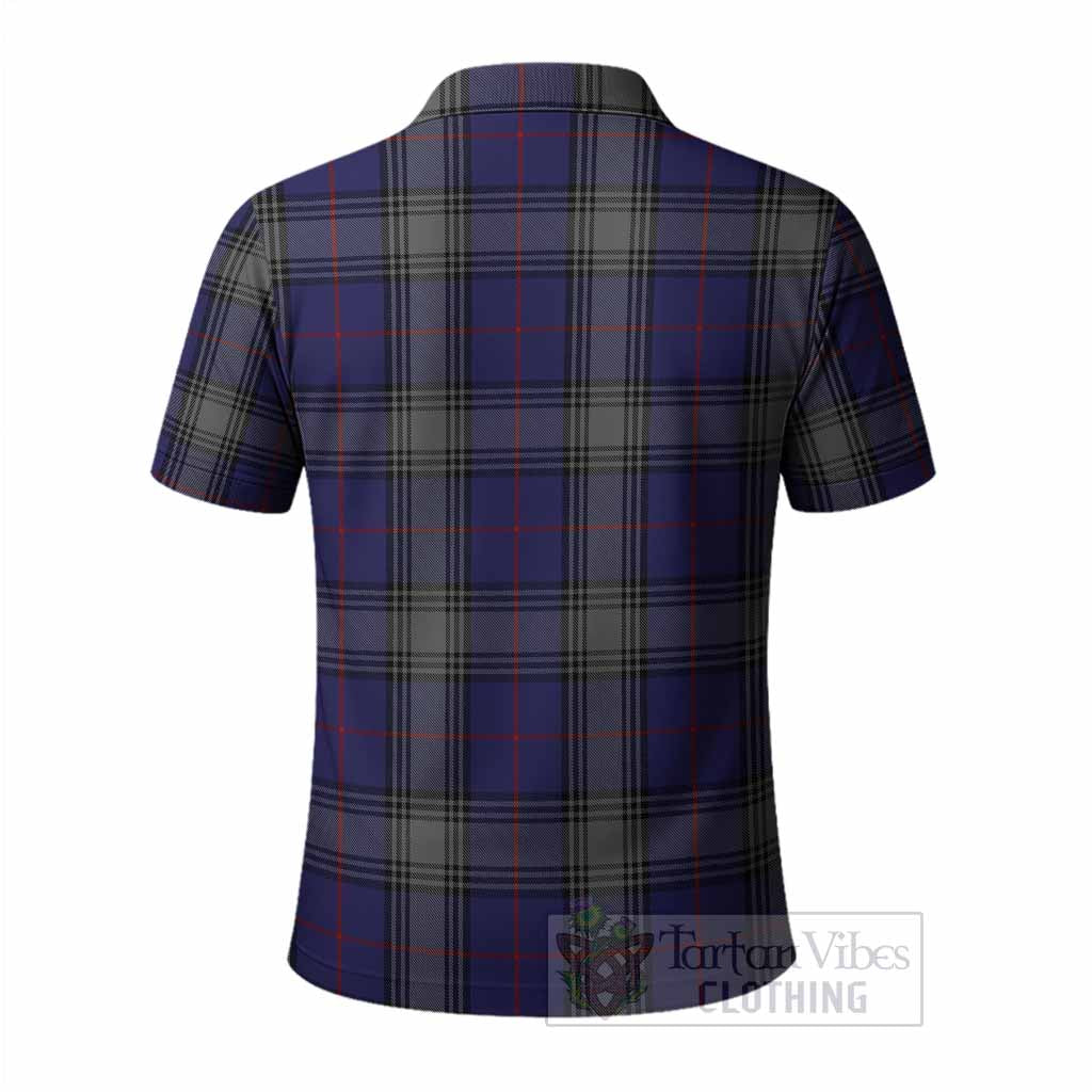 Kinnaird Tartan Crest Polo Shirt Ferocious Lion Style