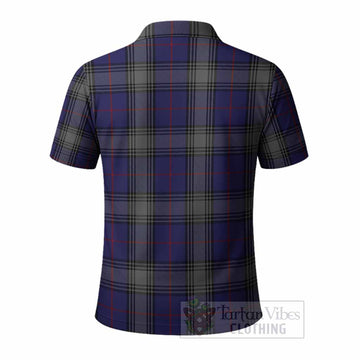 Kinnaird Tartan Crest Polo Shirt Ferocious Lion Style