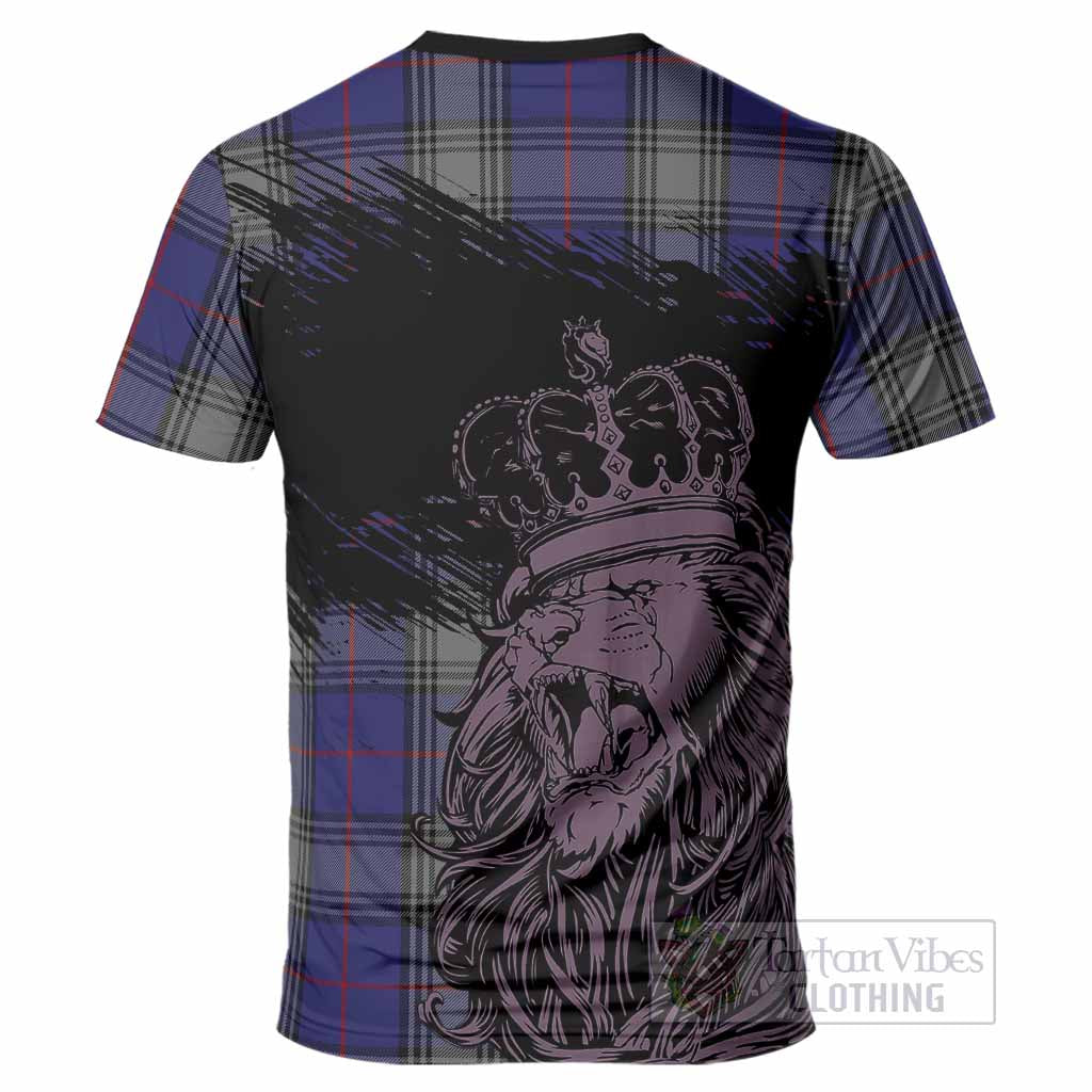 Kinnaird Tartan Crest T-Shirt Crowned Lion Heritage Style