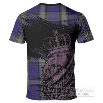 Kinnaird Tartan Crest T-Shirt Crowned Lion Heritage Style