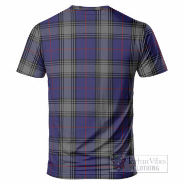 Kinnaird Tartan Crest T-Shirt Ferocious Lion Style