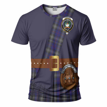 Kinnaird Tartan Crest T-Shirt Kilt Costume Style