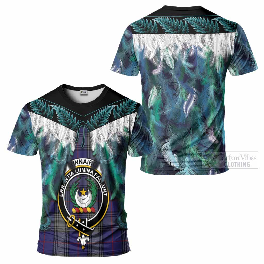 Kinnaird Tartan Crest T-Shirt New Zealand Maori Korowai Cloak