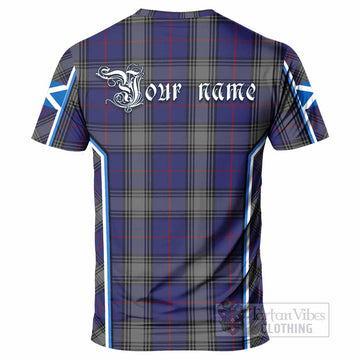 Kinnaird Tartan Crest T-shirt Scotland Coat of Arm Flag Style - Tartan Vibes Clothing