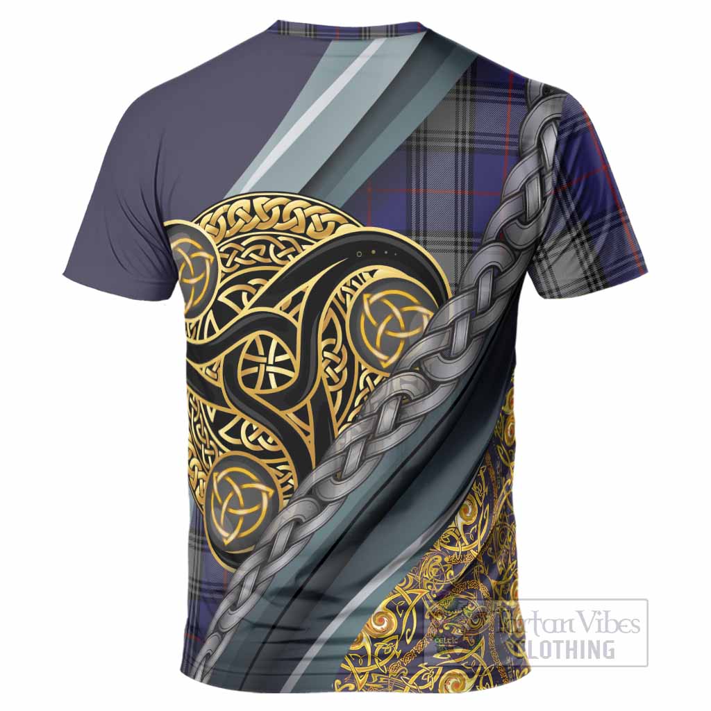 Kinnaird Tartan Crest T-Shirt Scottish Triskele Celtic