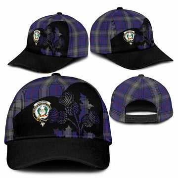 Kinnaird Tartan Family Crest Classic Cap Scotland Thistle Floral Flag Style