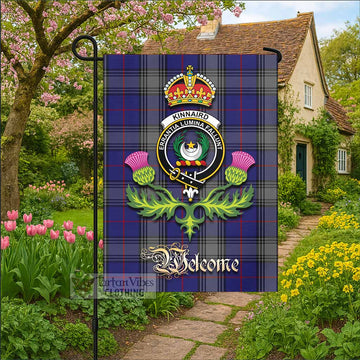 Kinnaird Tartan Family Crest Garden Flag Royal Thistle Welcome Style