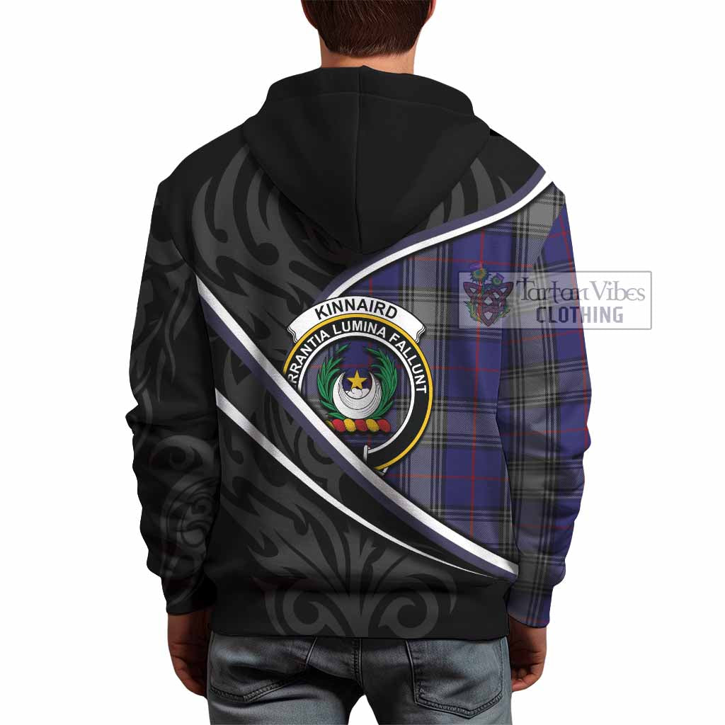 Kinnaird Tartan Family Crest Hoodie Celtic Scottish Thistle Floral - Tartan Vibes Clothing