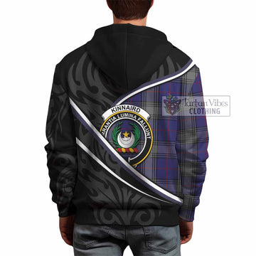 Kinnaird Tartan Family Crest Hoodie Celtic Scottish Thistle Floral
