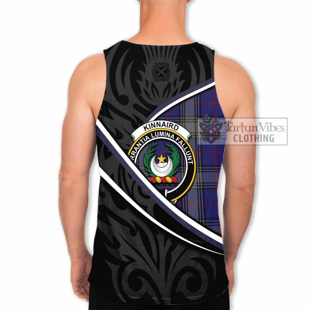 Kinnaird Tartan Family Crest Men Tank Top Celtic Scottish Thistle Floral - Tartan Vibes Clothing