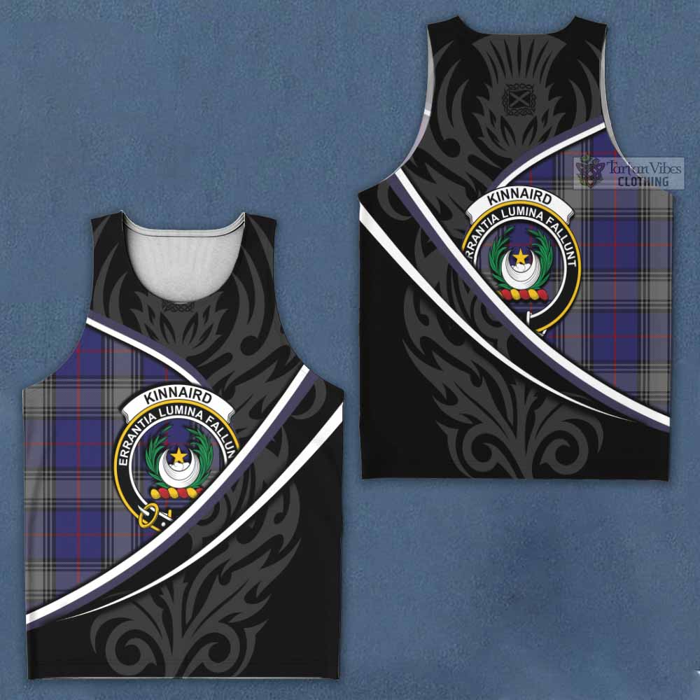 Kinnaird Tartan Family Crest Men Tank Top Celtic Scottish Thistle Floral - Tartan Vibes Clothing