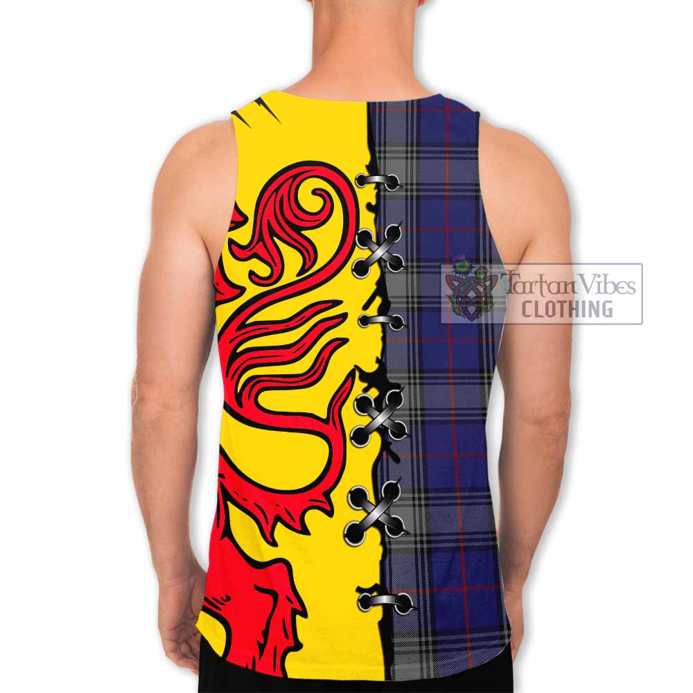 Kinnaird Tartan Family Crest Men Tank Top Lion Rampant Honor - Tartan Vibes Clothing