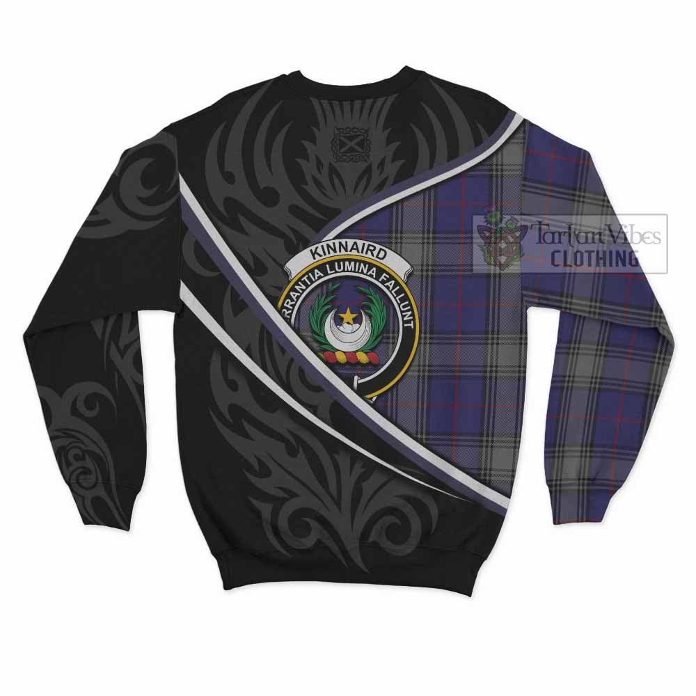 Kinnaird Tartan Family Crest Sweatshirt Celtic Scottish Thistle Floral - Tartan Vibes Clothing