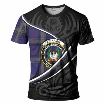 Kinnaird Tartan Family Crest T-shirt Celtic Scottish Thistle Floral - Tartan Vibes Clothing
