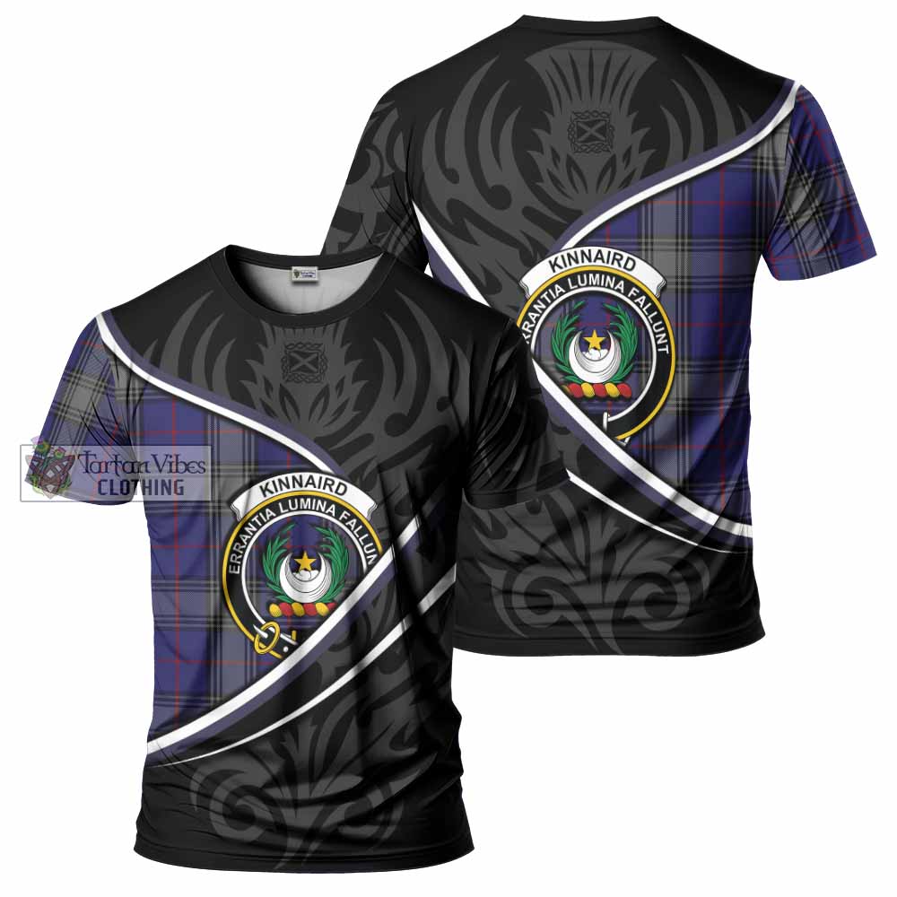 Kinnaird Tartan Family Crest T-shirt Celtic Scottish Thistle Floral - Tartan Vibes Clothing