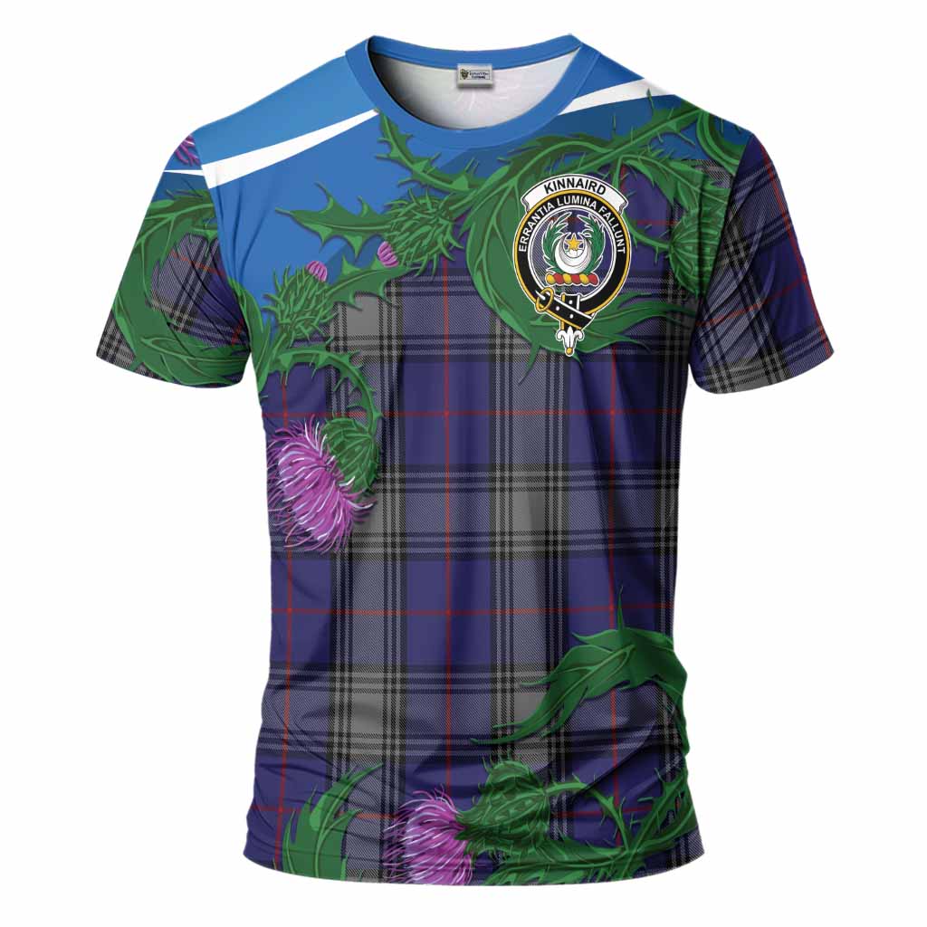 Kinnaird Tartan Family Crest T-Shirt Thistle in Minimalism