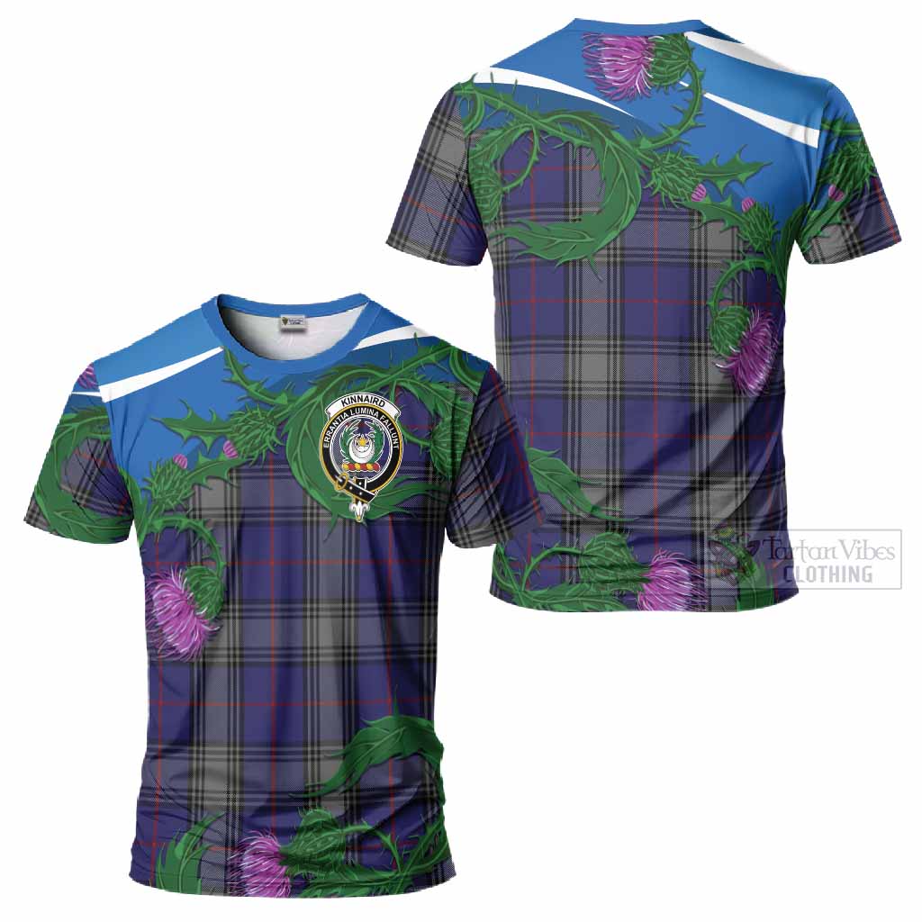 Kinnaird Tartan Family Crest T-Shirt Thistle in Minimalism