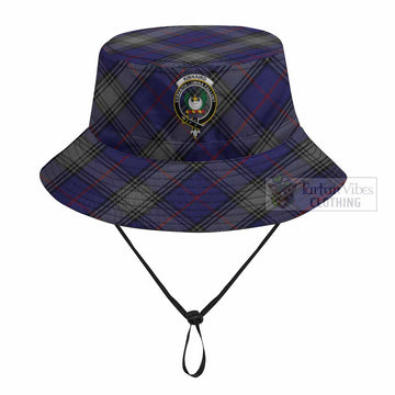 Kinnaird Tartan Fishing Hat with Family Crest