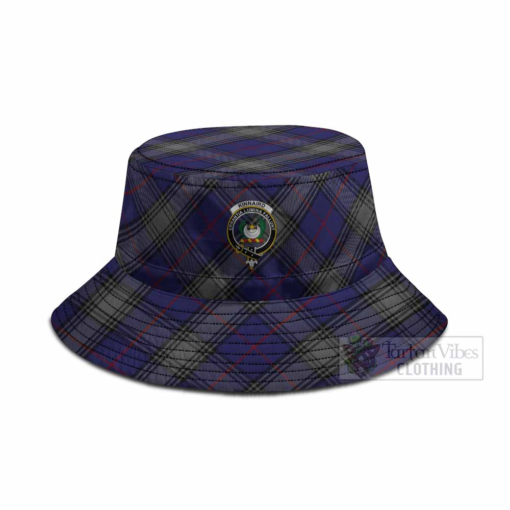 Kinnaird Tartan Fishing Hat with Family Crest