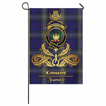 Kinnaird Tartan Garden Flag with Highland Thistle Cherish Family Crest Style