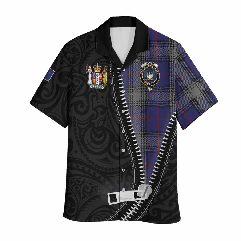 Kinnaird Tartan Hawaiian Shirt New Zealand Pattern Unique Zipper Stylized