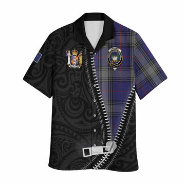 Kinnaird Tartan Hawaiian Shirt New Zealand Pattern Unique Zipper Stylized