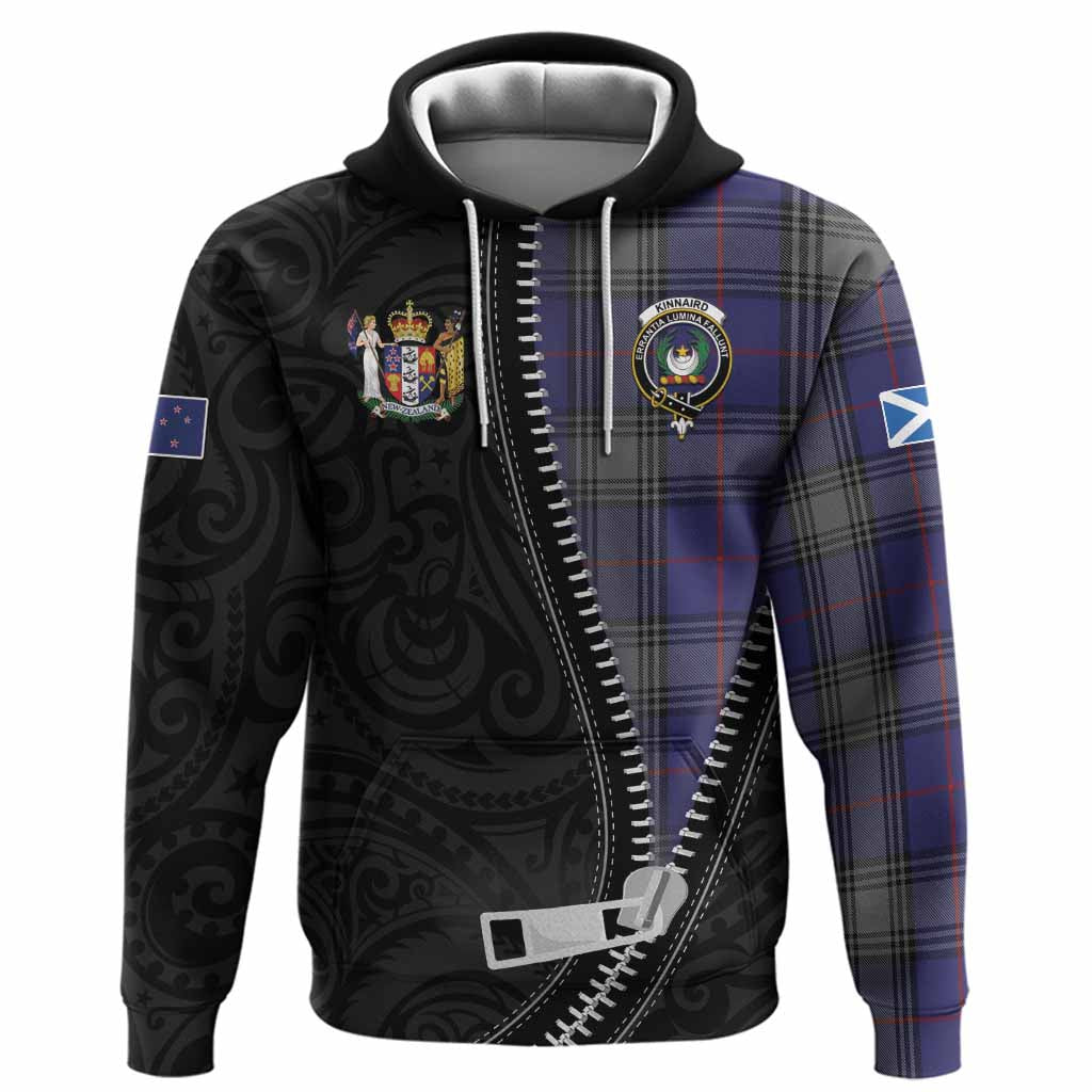 Kinnaird Tartan Hoodie New Zealand Pattern Unique Zipper Stylized