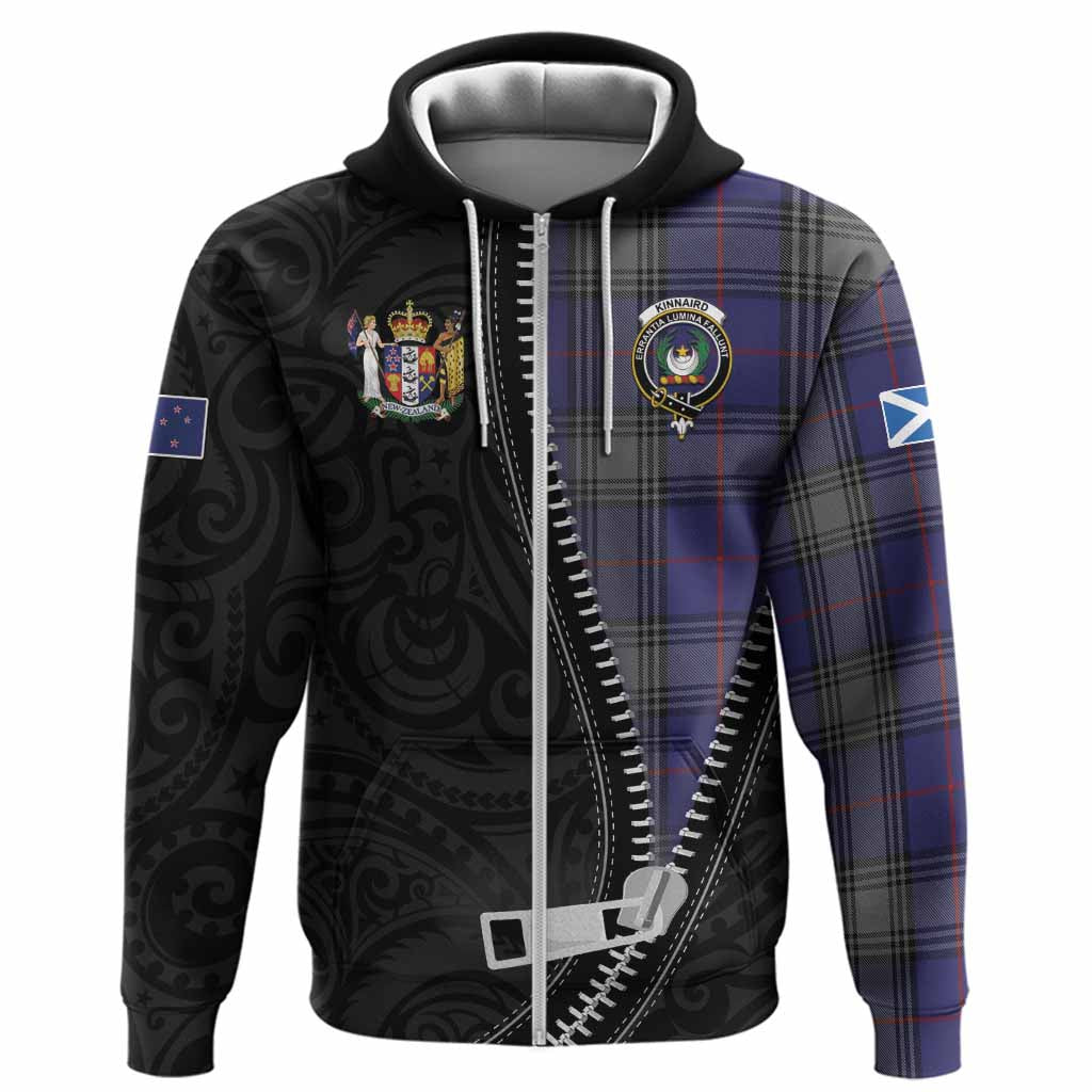 Kinnaird Tartan Hoodie New Zealand Pattern Unique Zipper Stylized