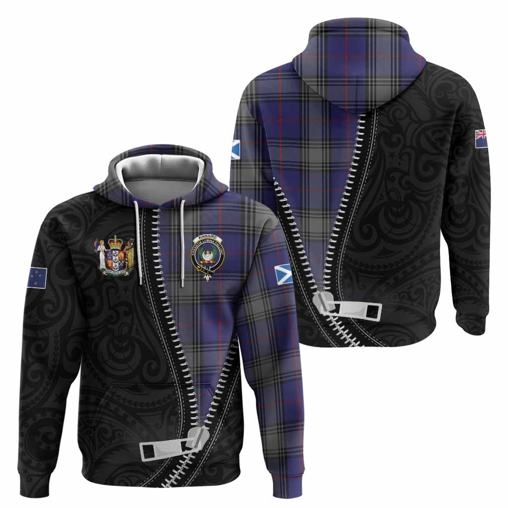 Kinnaird Tartan Hoodie New Zealand Pattern Unique Zipper Stylized