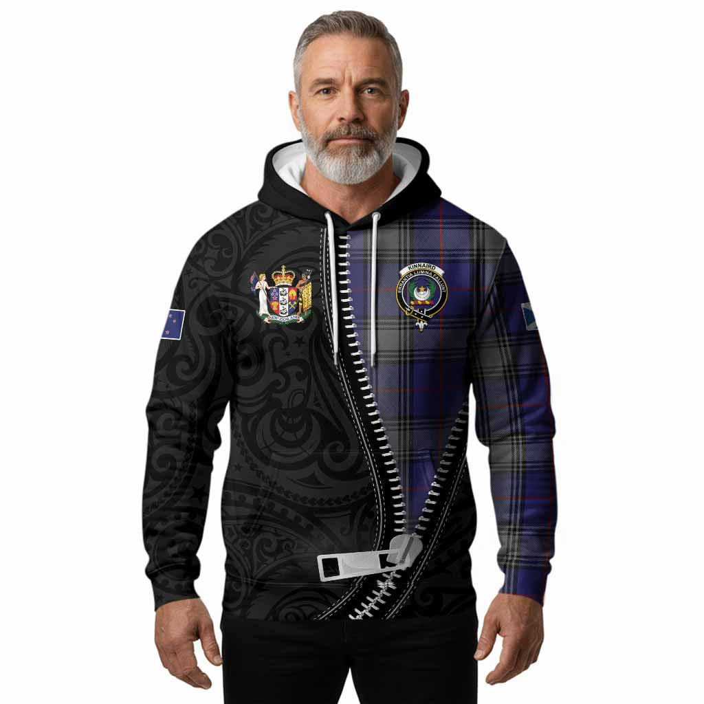 Kinnaird Tartan Hoodie New Zealand Pattern Unique Zipper Stylized