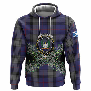 Kinnaird Tartan Hoodie Thistle Scottish Spirit