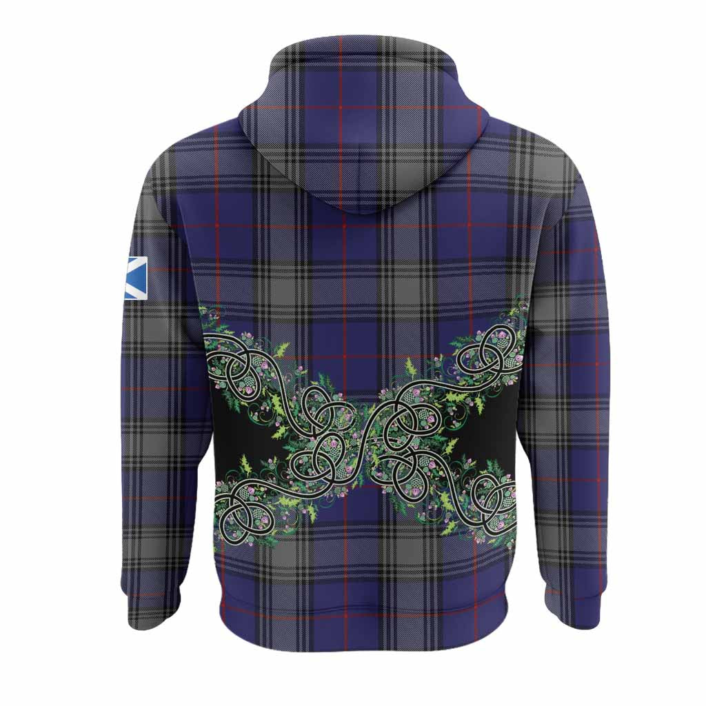 Kinnaird Tartan Hoodie Thistle Scottish Spirit