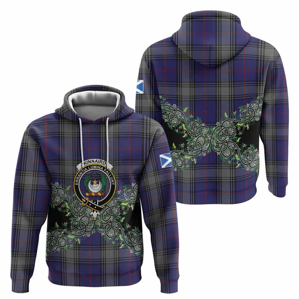Kinnaird Tartan Hoodie Thistle Scottish Spirit