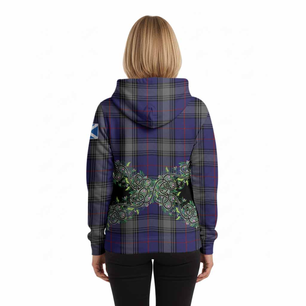Kinnaird Tartan Hoodie Thistle Scottish Spirit