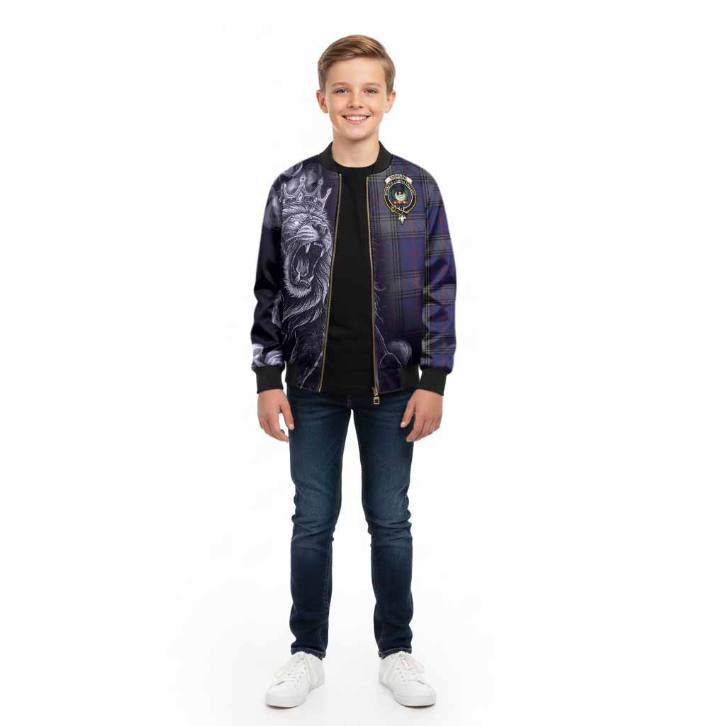 Kinnaird Tartan Kid Bomber Jacket Roaring Lion Heritage
