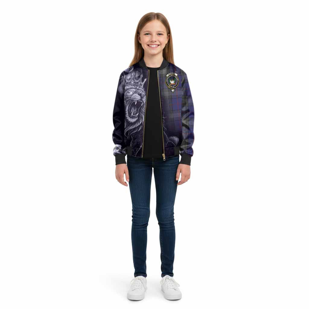 Kinnaird Tartan Kid Bomber Jacket Roaring Lion Heritage