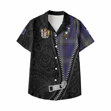 Kinnaird Tartan Kid Hawaiian Shirt New Zealand Pattern Unique Zipper Stylized