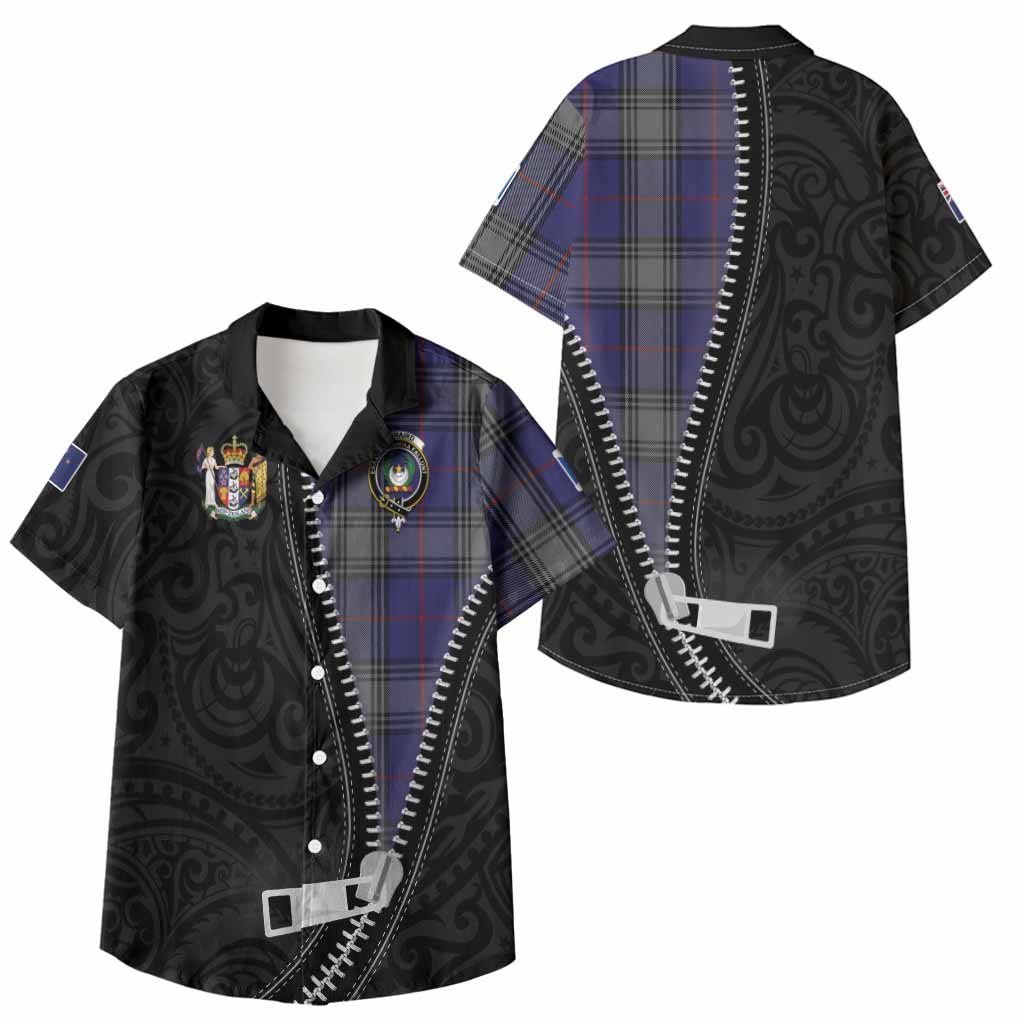 Kinnaird Tartan Kid Hawaiian Shirt New Zealand Pattern Unique Zipper Stylized