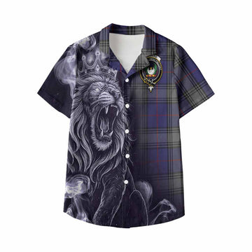 Kinnaird Tartan Kid Hawaiian Shirt Roaring Lion Heritage
