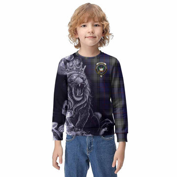 Kinnaird Tartan Kid Knitted Sweatshirt Roaring Lion Heritage