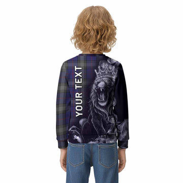 Kinnaird Tartan Kid Knitted Sweatshirt Roaring Lion Heritage