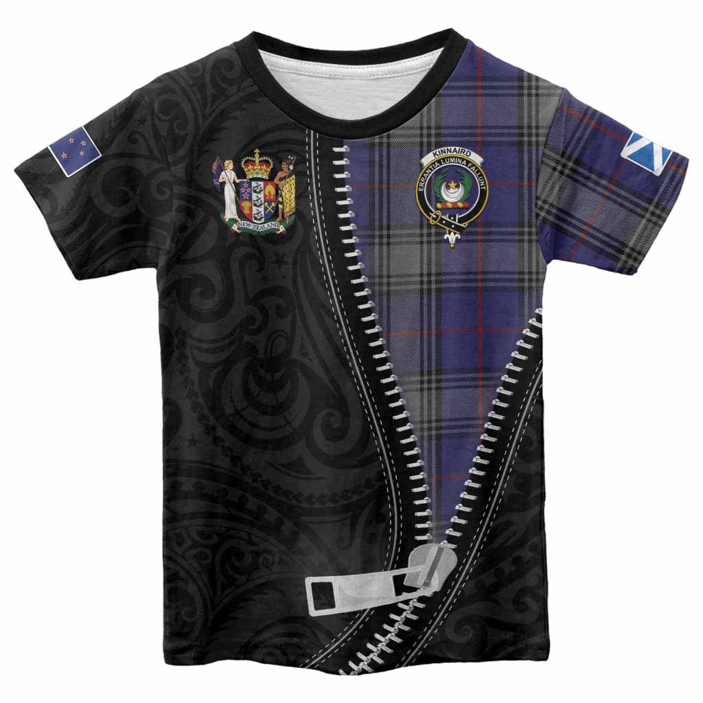Kinnaird Tartan Kid T-shirt New Zealand Pattern Unique Zipper Stylized