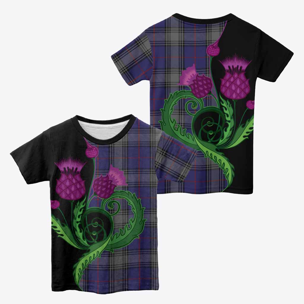 Kinnaird Tartan Kid T-shirt Traditional Scottish Thistle