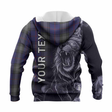 Kinnaird Tartan Knitted Hoodie Roaring Lion Heritage