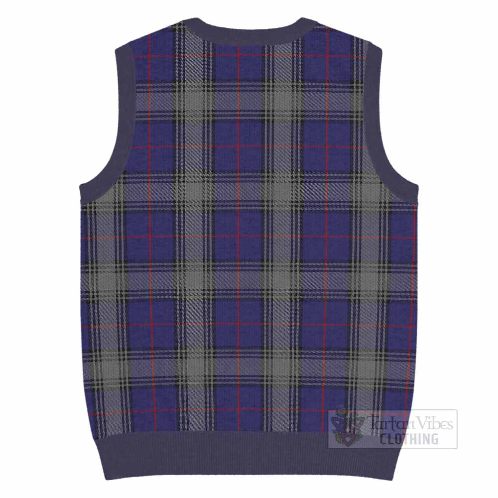 Kinnaird Tartan Knitted V-Neck Vest with Family Crest - Tartan Vibes Clothing