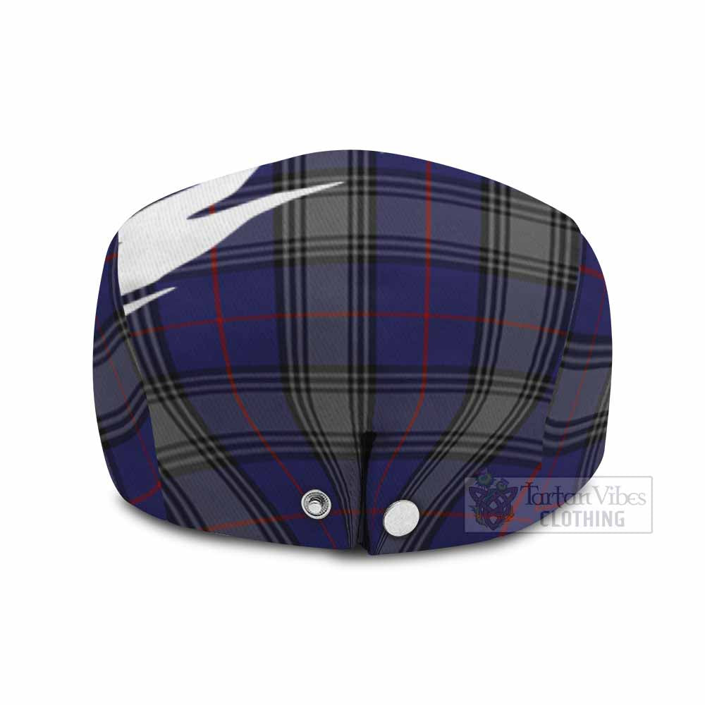Kinnaird Tartan Loch Ness Monster Scottish Heritage Art Flat Cap, Jeff Cap