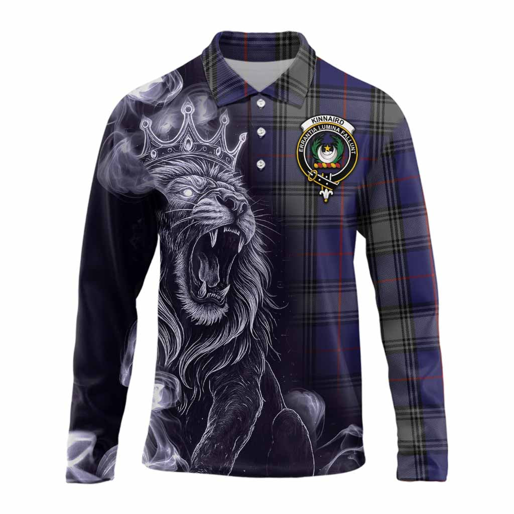 Kinnaird Tartan Long Sleeve Polo Shirt Roaring Lion Heritage